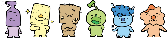 合同会社SMILEY CLEANINGのキャラクター一同